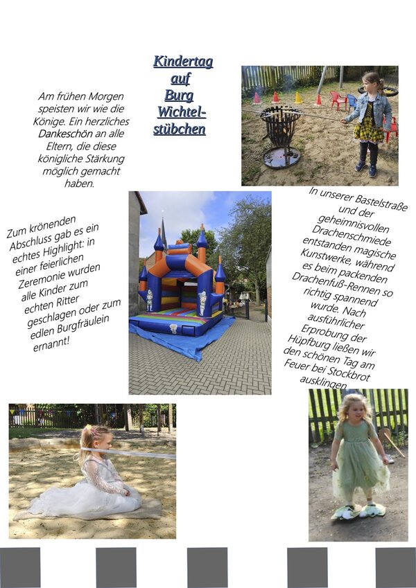 Kindertag auf Burg Wichtelst&uuml;bchen Gro&szlig;alsleben