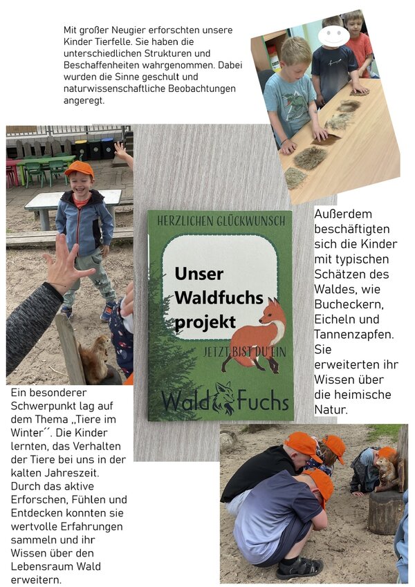 Waldfuchsprojekt in der Kita Gro&szlig;alsleben