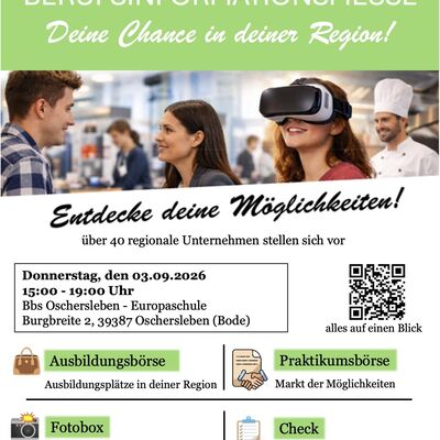 Berufsinformationsmesse &raquo;Deine Chance in deiner Region!&laquo; 2026