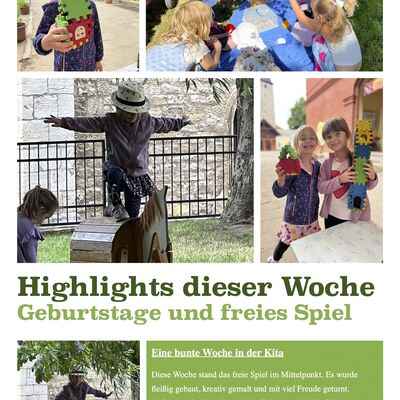 Geburtstage und freies Spiel in der Kita Rasselbande Kroppenstedt