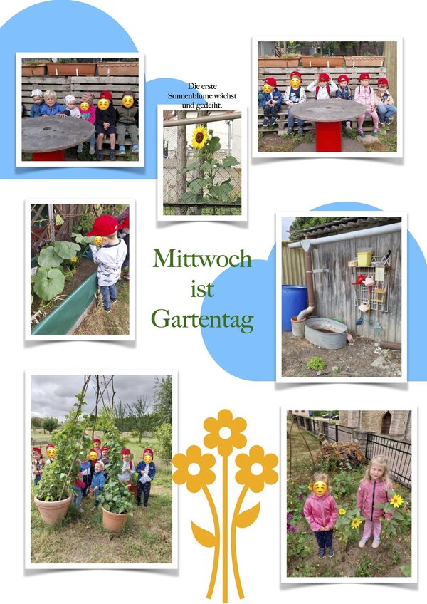 Mittwoch ist Gartentag in der Kita Rasselbande