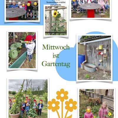 Mittwoch ist Gartentag in der Kita Rasselbande