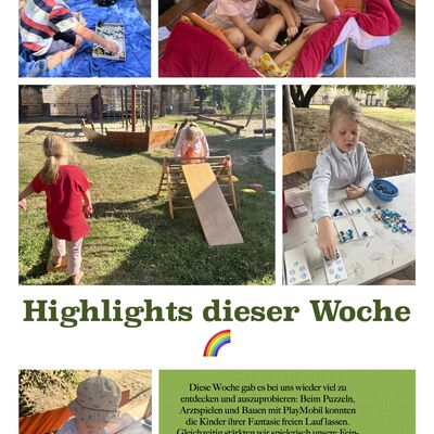 Highlights der Woche in der Kita Rasselbande Kroppenstedt