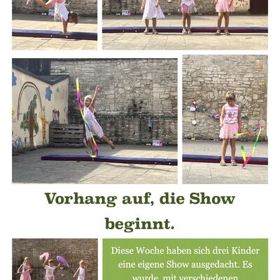Vorhang auf - kleine K&uuml;nstler in der Kita Rasselbande Kroppenstedt