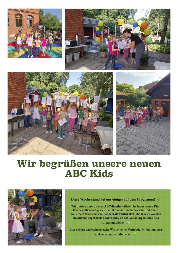 Neue ABC-Kinder in der Kita &raquo;Rasselbande&laquo; Kroppenstedt