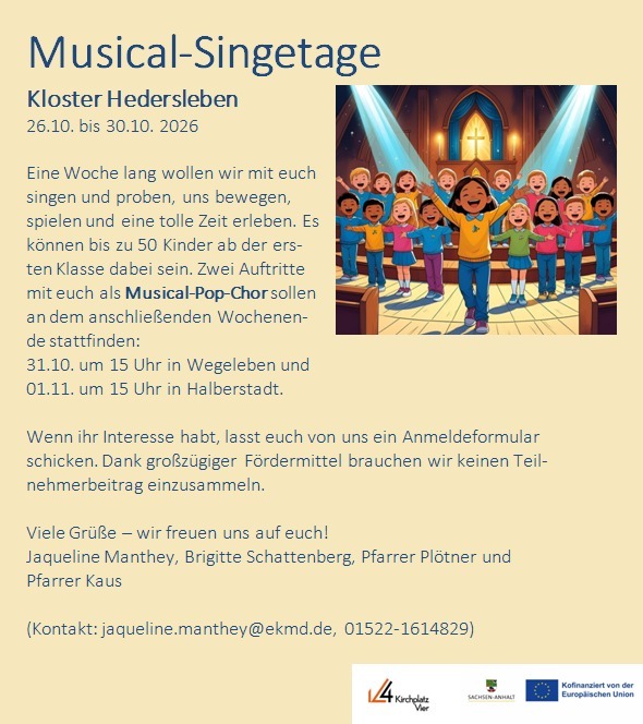 Musical_Singe_Tage_2026_Einladung_KirchplatzVier