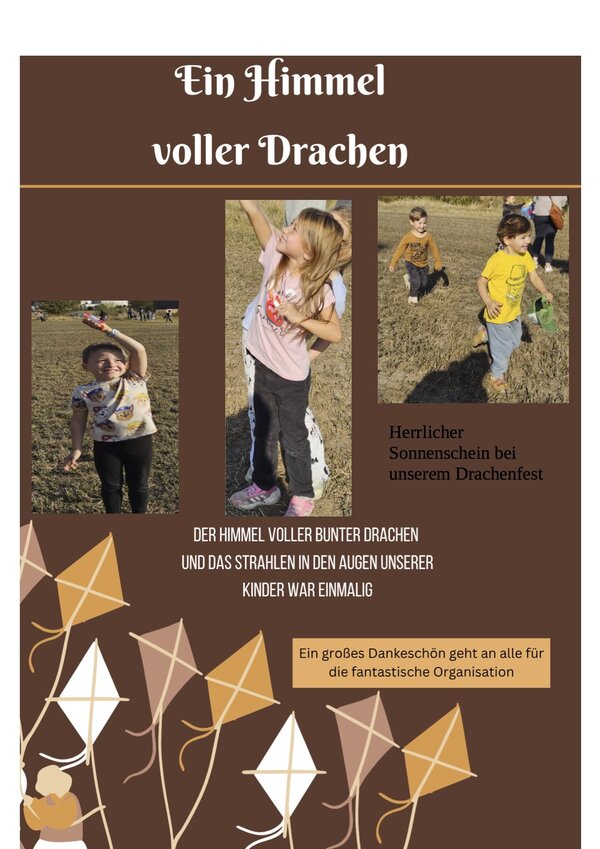Ein Himmel voller Drachen - Drachenfest der Kita Wichtelst&uuml;bchen in Gro&szlig;alsleben