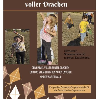 Ein Himmel voller Drachen - Drachenfest der Kita Wichtelst&uuml;bchen in Gro&szlig;alsleben