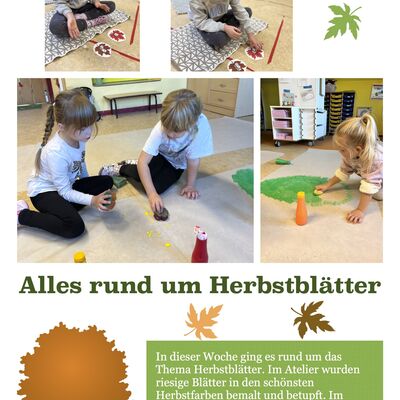 Kreative Herbstgestaltung in der Kita - Kinder entdecken Herbstbl&auml;tter