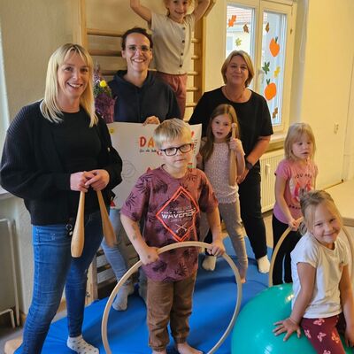 Bewegungsfreude im Hort &raquo;Villa Einstein&laquo; in Ausleben