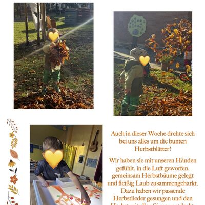 Herbstliche Entdeckungen in der Kita &raquo;Kroppenstedter Rasselbande&laquo;