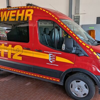 Mannschaftstransportfahrzeug der Ortsfeuerwehr Gr&ouml;ningen